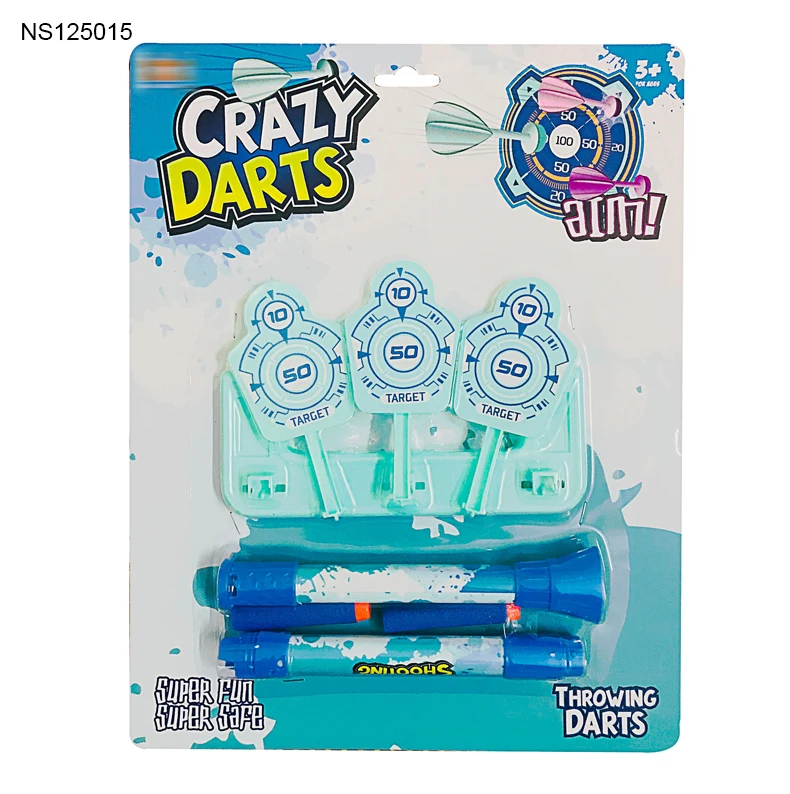 Kids Safety Plastic Shooting Game Toy Blow Gun Toy Foam Dart Bullets Foam Blow Dart Gun Toys