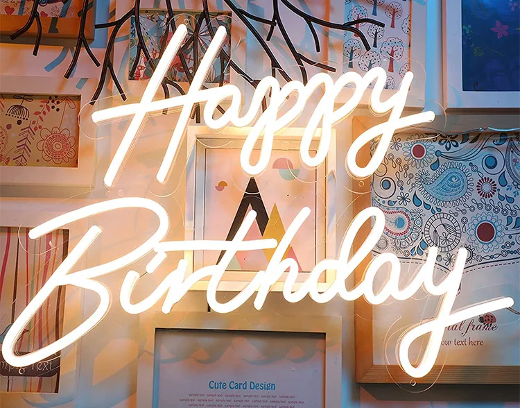 NIHAO Hot Selling Custom RGB Decorative Lighting Letters Signage Neon Led Light Sign for Christmas Wedding holiday and Party