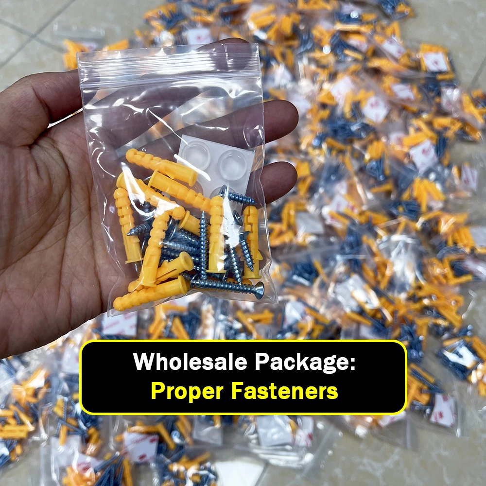 LENWA EXTRUSION FACTORY Pre-Packaged Mounting Bracket Hardware Mount Hanger Aluminium Z Clips for Picture Frame