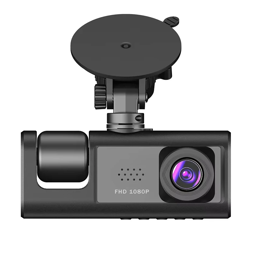 3-канальный Wi-Fi автомобильный видеорегистратор черный ящик HD 1080P внутри автомобиля трехсторонняя камера мини видеокамера