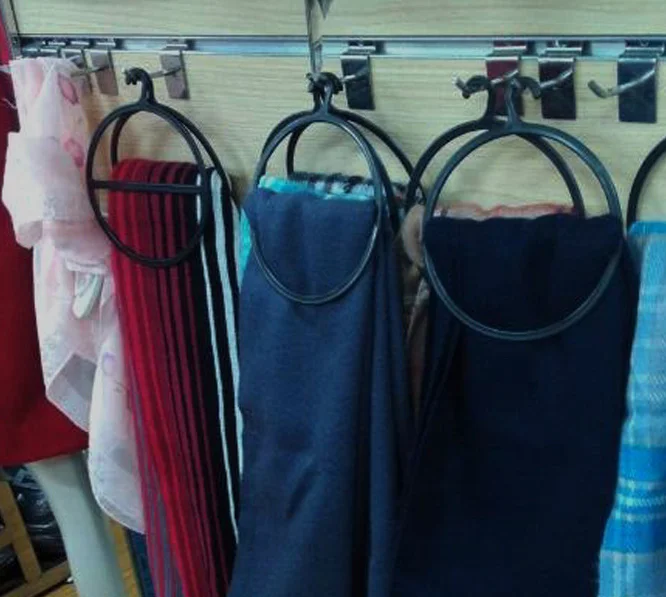 Кольцо держатель крюк шарф Обертывания шаль Галстуки хранения вешалка полка