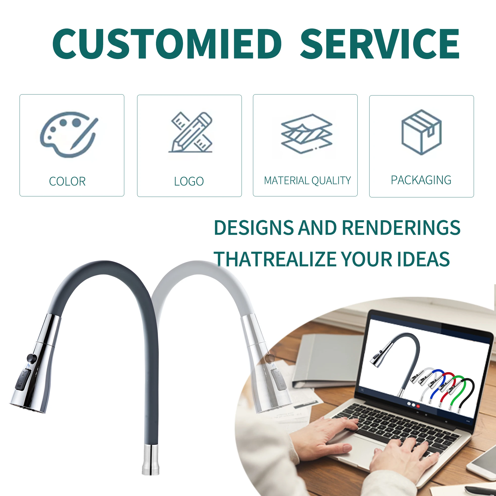 Stainless steel material 360 degree rotating household kitchen water outlet extension device Flexible Hose Kitchen Faucet