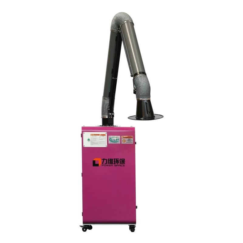 Industrial vacuum cleaner fume collector smoke extractor with exhaust arm dust collector