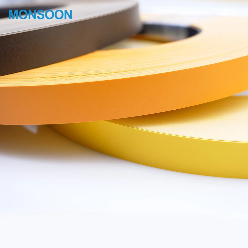 
Glossy furniture cover Solid color PVC plastic edge band tapes 