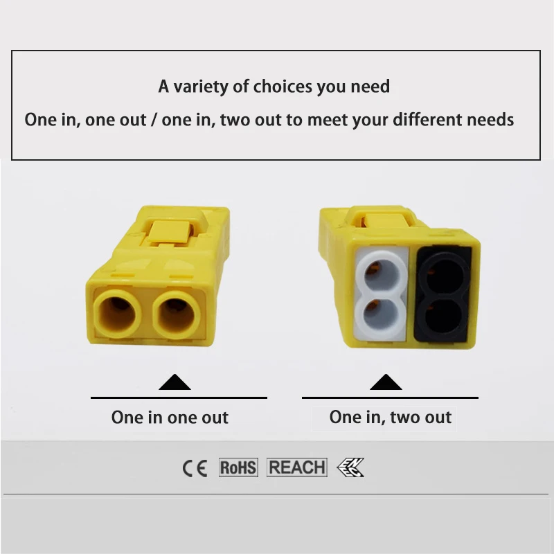 2022 New Product Ch-2 Electrical Building Led Lighting Terminal Connector Tilt Quick Coupler