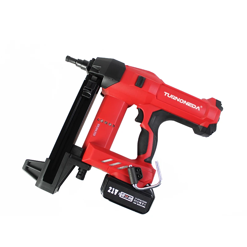 Low Price Custom New 20V No Gas Wireless Electric Nailer Cordless Lithium Battery Power Concrete Frame Nailing Nail Gun Set