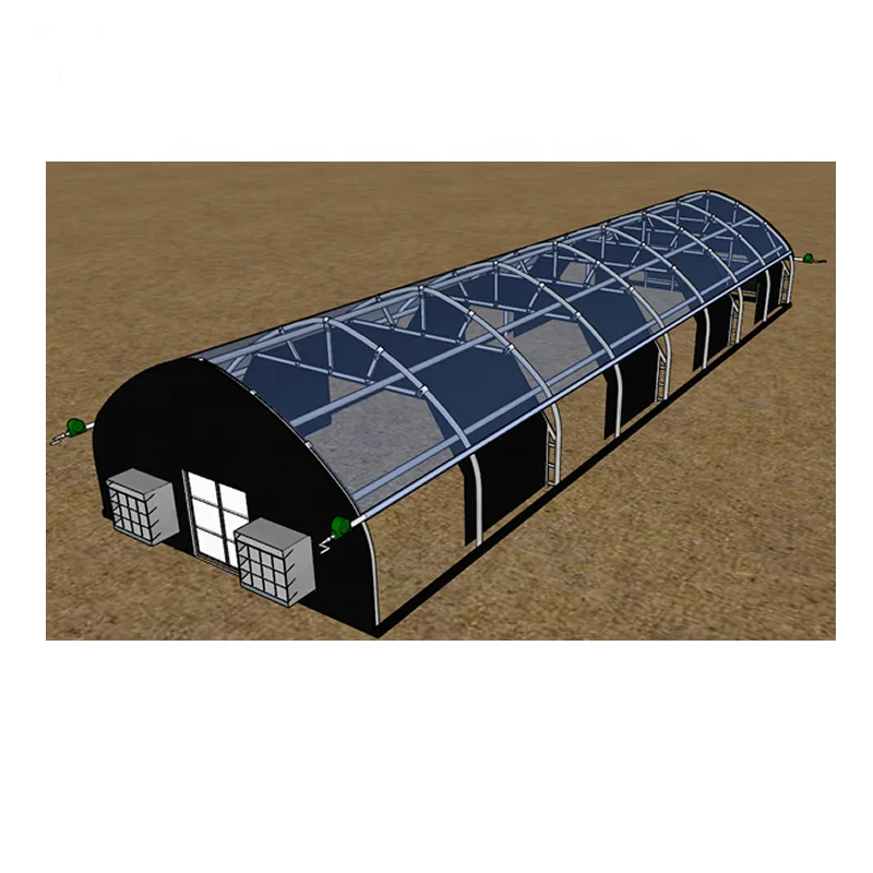 Blackout 100% Light Deprivation Greenhouse Blackout Curtains Greenhouse with Blackout System for Herb Mushroom Vegetable Flower