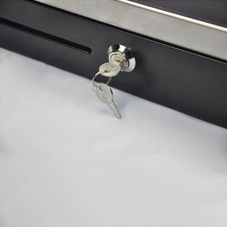 adjustable 8 bill/8 coin flip top cheap metal smart cash drawer