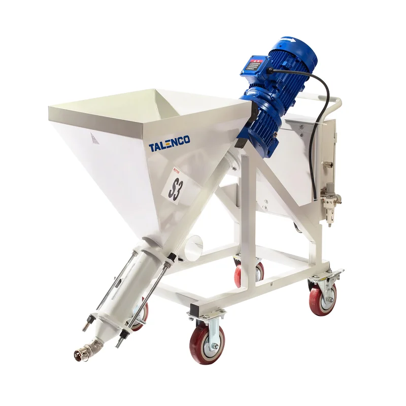 Thin Fireproof Coating Spraying Machine S3 380V Cement Mortar Plaster Machine  Construction Suitable for Bucket and Bag Material