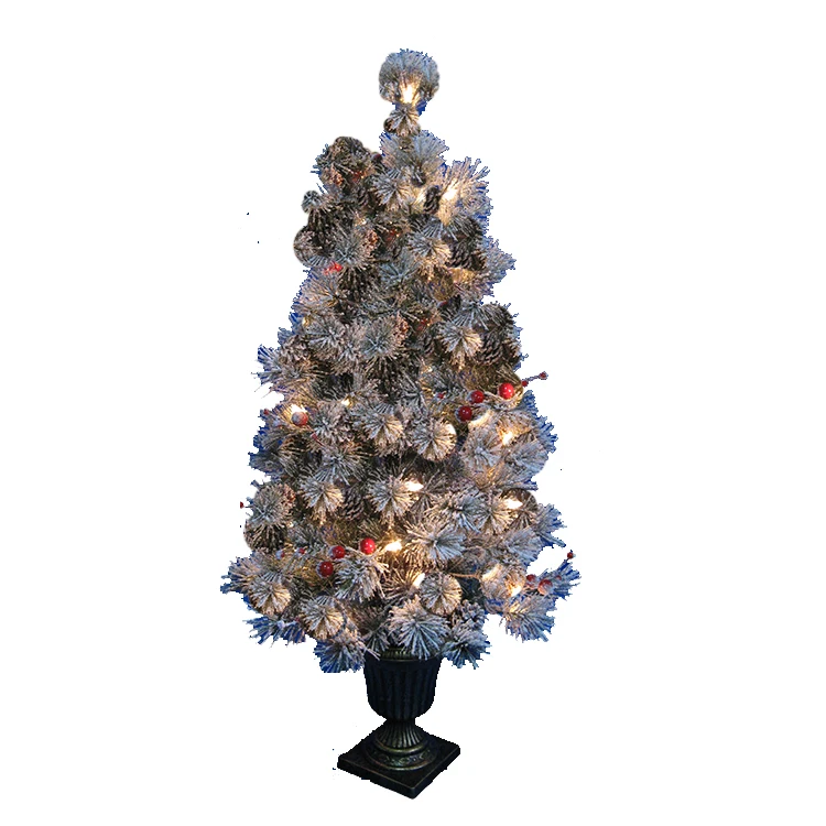 led decor pvc pe 3ft light with ring prelit luxury decoration baby first christmas tree ornament mini  indoor decoration