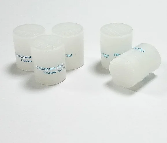 Plastic Bottle Cylinder Desiccant Silica Gel CanisterFor Food Grade