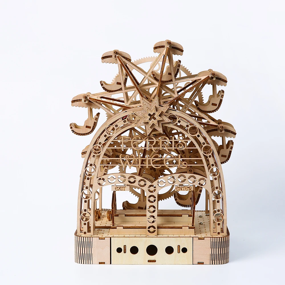 Wholesale Ferris Wheel DIY plywood Puzzle Model Toys