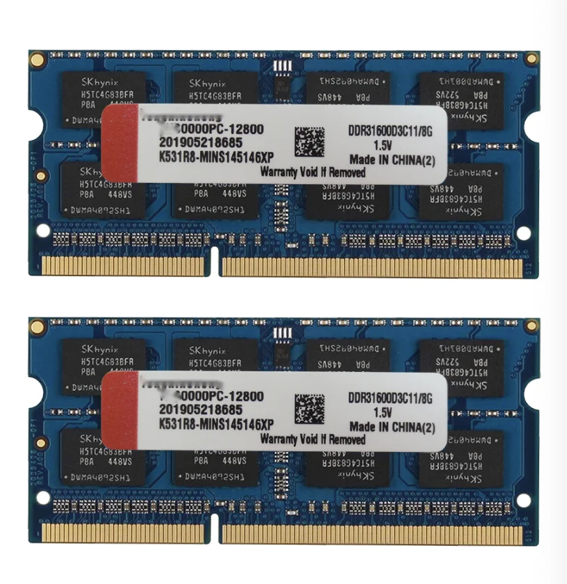 Laptop Memoria ram  DDR3 8G 1600MHZ notebook original and OEM RAM blue PCB support all motherboard