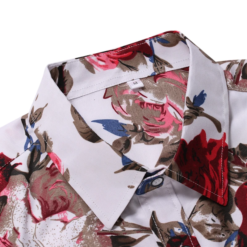 
Wholesale Allover Mens Beach Shirt Polyester Short Sleeve Floral Hawaiian Plus Size Shirts For Man 