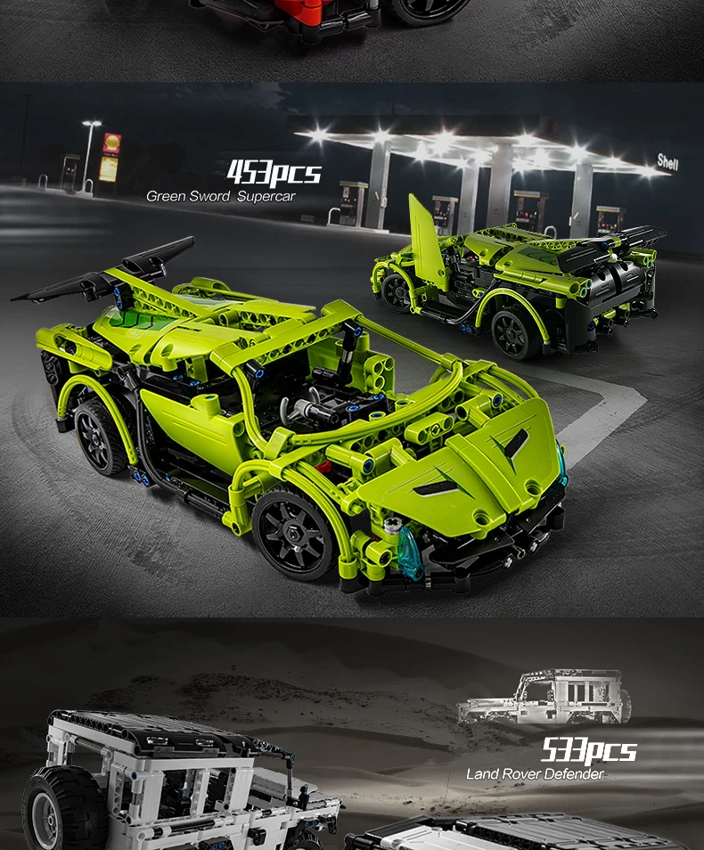 
Building block mechanical group remote control off-road vehicle servo motor and driver cars rc toys 