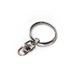 Chain Metal O Ring Circle Round Carabiner Key Ring