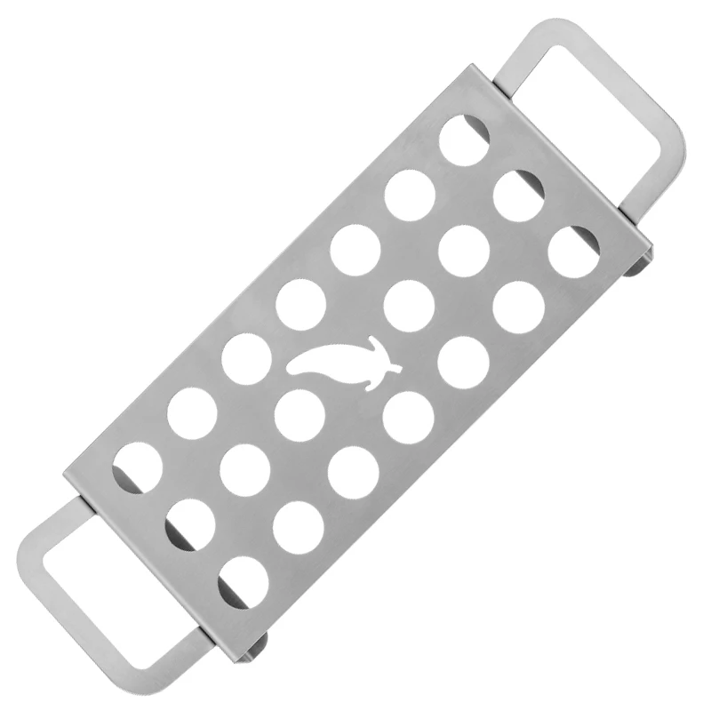 Stainless steel BBQ chili rack jalapeno rack barbecue jalapeno roaster with  double handles outdoor grills