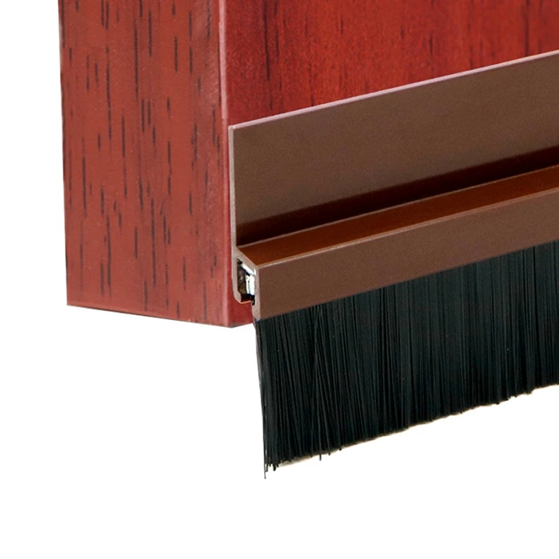 Weatherstrip Dustproof Wooden Door Bottom Sealing Strip Brush Sweep Sliding Door Weather Strip Brush