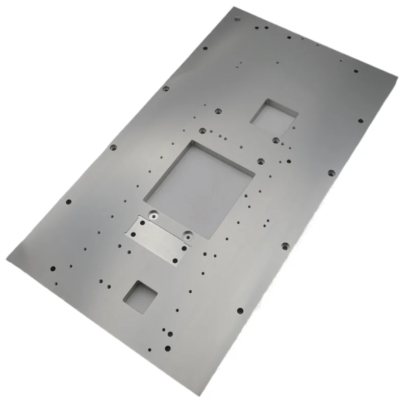 Clear Anodized MIC 6 Aluminum Base Plate CNC Machining Parts for Testing Equipment