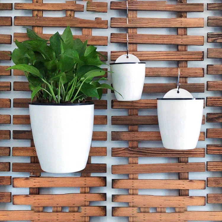 Self Watering Vertical Hanging Planters Corner Planter Wall Mounted Plant Pots Orchid Self Water Pot