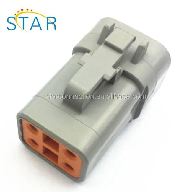 automobile Deutsch DT Series 4 Way Socket Connector Kit DTP06-4S + Pins & Wedglock DT 04 4P WP4P deutsch