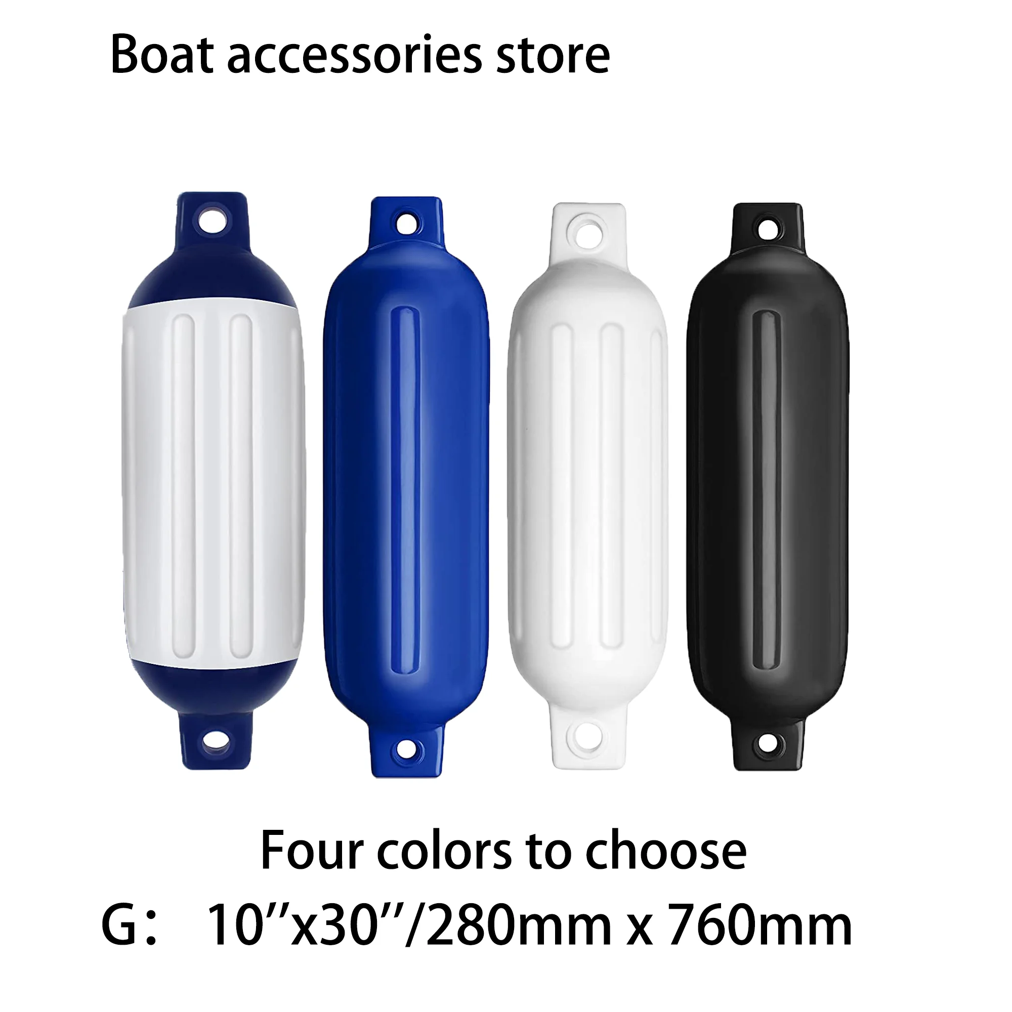 10'x30'/280mm x 760mm boat fender holder Inflatable Ribbed Marine Boat Fender for Docking Fenders Use to Yacht Etc