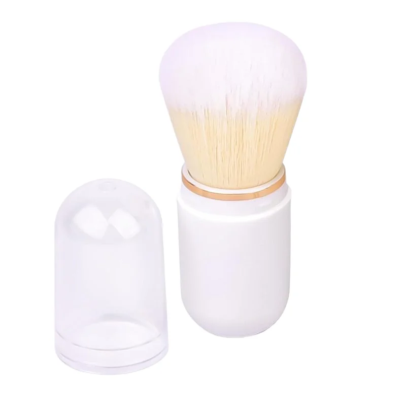 Best Selling Makeup Brush Blue Powder Single Head Telescopic Brush Portable Loose Powder Blush Gesicht Make-up Face Makeup Tools