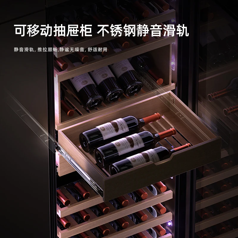 Customized Thermostatic Electric Wine Cigar Cooler Cabinet Stainless Steel Mini Outdoor RV Refrigerator Glass Door Commercial