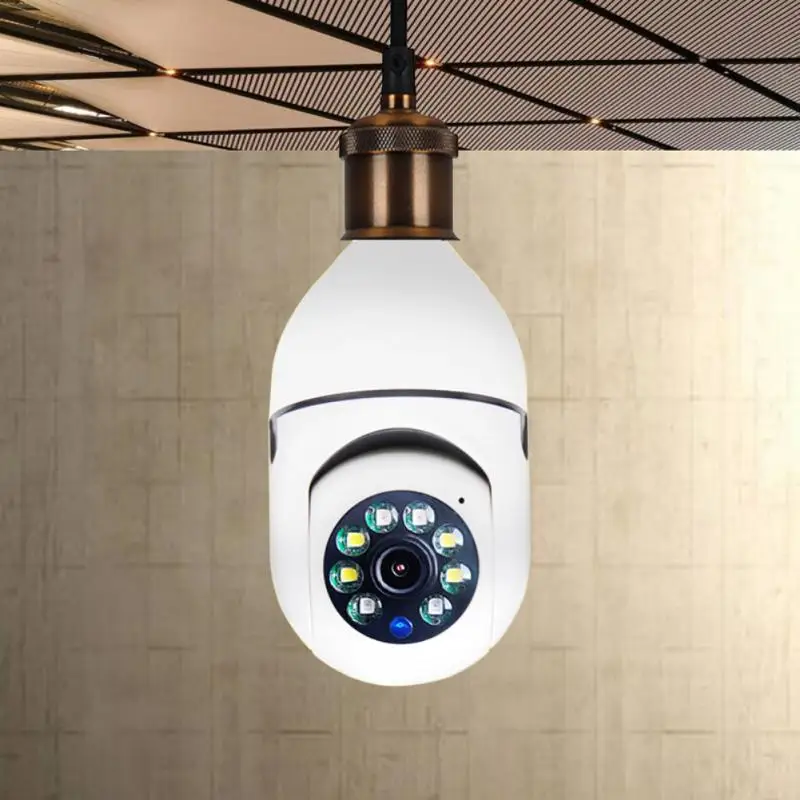 Full HD 1080P Wifi Bulb Camera Wireless Panoramic Home Security CCTV Smart Bulb Lamp Two Ways Audio Auto Tracking E27 PTZ Camera