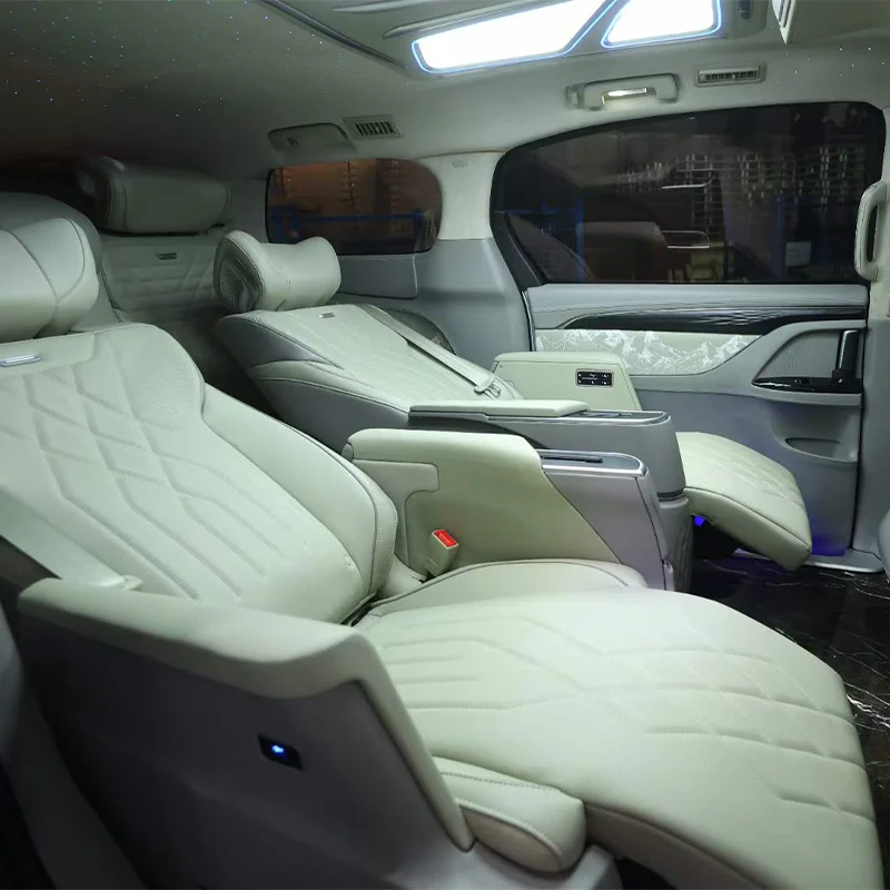 Factory Hot Sales Vip Seat with Touch Screen Control for Vito Vclass Alphard Vellfire Leather Customized Logo Vans Seat