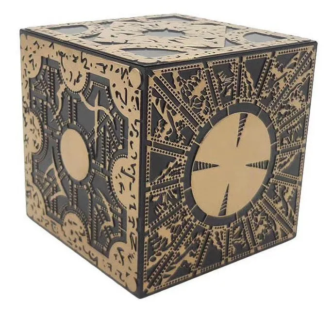 2023 New Product Hellraiser Puzzle Box Solid Lament Cube Foil Originator Horror Cosplay Prop