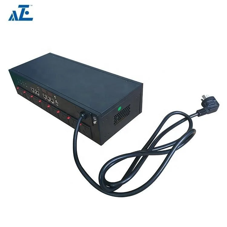 2U Rack Mount Switched Intelligent Pdu 8 Outlet C13 Remote Control
