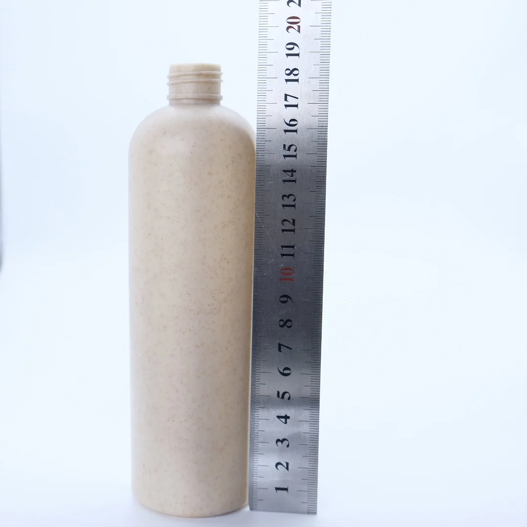350ml ECO Friendly Biodegradable Plastic Shampoo Bottle Wheat Straw Bottle