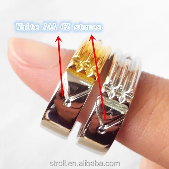 Designs 925 silver spiritual adult power gold plated  5 gram Atlantis rings for men wholesale