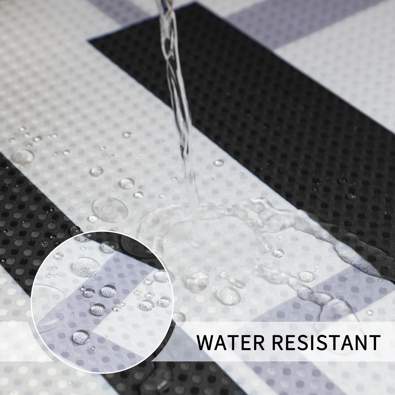 36*72 дюймов, 100% полиэстер, качественная черная занавеска для душа в ванную комнату