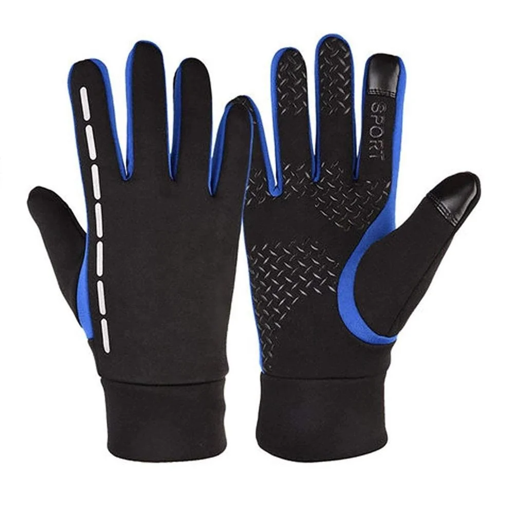 
Mens Running Gloves Black Touchscreen Gloves Power Stretch Lightweight Gloves 