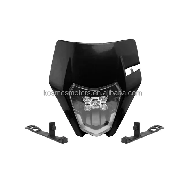Universal 12V Motocross head lamp dirt bike 5 LED head light 5A motorbike headlight motorcycle head light for KTM 2017-2024