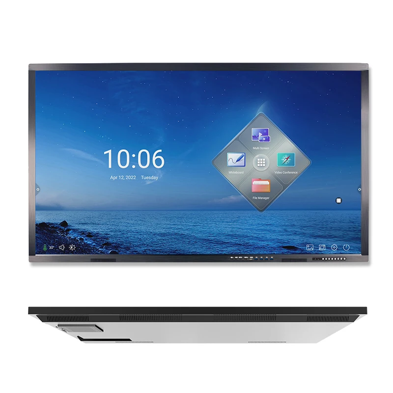 High Quality 100 Inch 4K Android windows OPS Smart Electronic Board Touch Screen Interactive Whiteboard