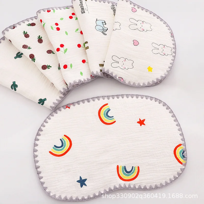 Baby Pillow 10-Layer Gauze Pillow Newborn Flat Pillow Newborn Baby Cloud Small  Case Racket Towel