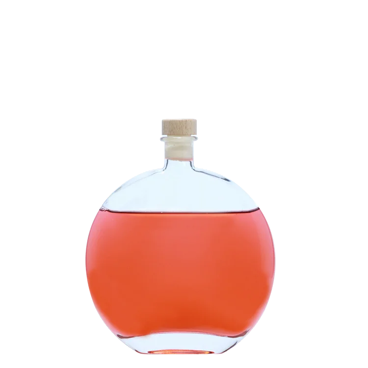 250ml 500ml  luxury high end custom logo liquor vodka spirit organic extra virgin olive oil glass bottle with cork