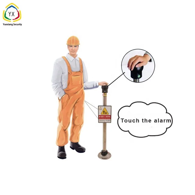 Anti-explosion intelligent lighting safety human electrostatic release with sound and light alarm
