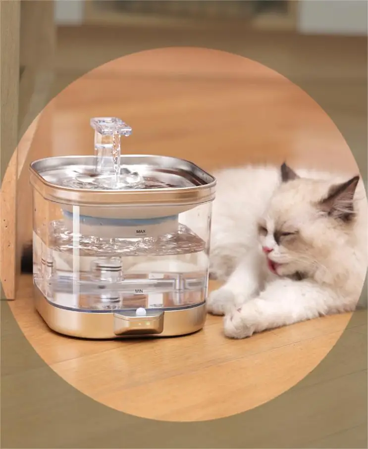 Pet water dispenser wireless intelligent charging cat feeding water fountain automatic water dispenser supplies