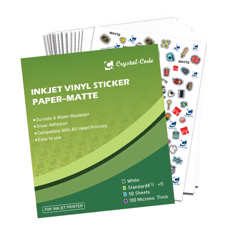 Premium Printable A3 A4 Sticker Paper White Sticker Paper Self Adhesive Paper For Inkjet And Laser Printer