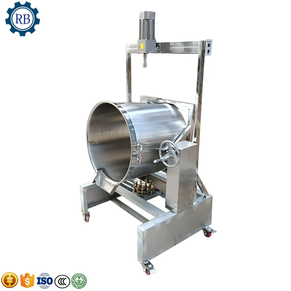  Widely Used ketchup boiling machine Jacketed kettle mixer Sugar boiler / Candy cooking machine/ syrup