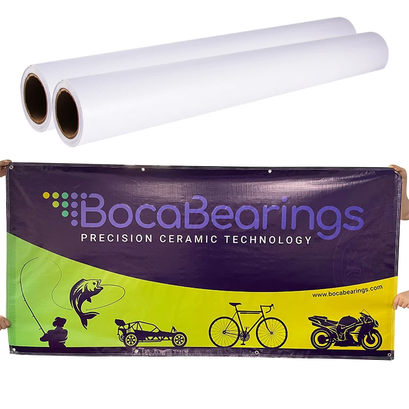 Pvc Flex Banner/vinyl Banner/ Advertising Display Banner Material 240/260/320gsm(8oz/9oz/10oz)/3.2x50m By Roll For Printer