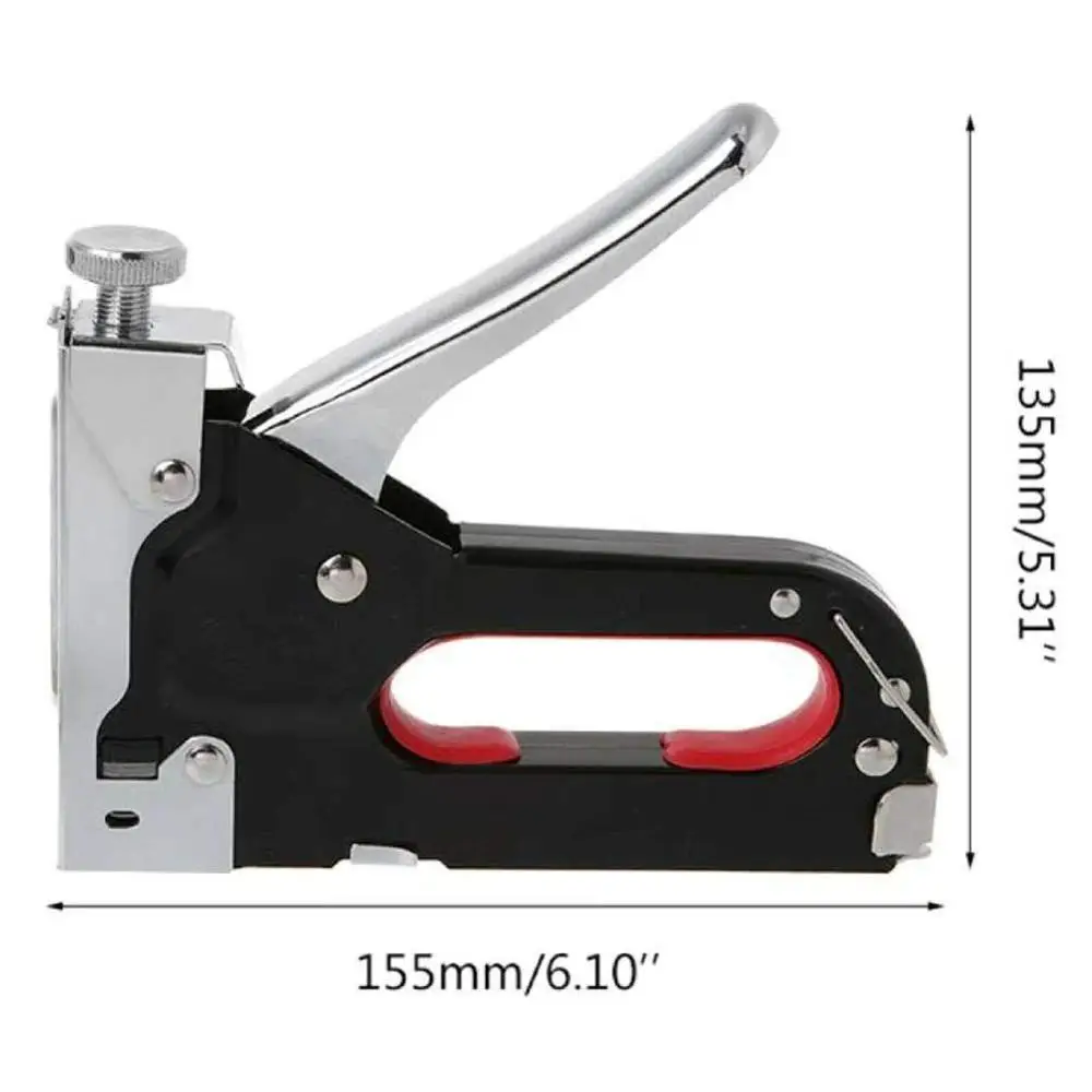 Hand Steel Brad Nail Gun, Stapler,Adjust The Firing Force with Free 200pcs Door-nails,200pcs U-nails,200pcsT-nails