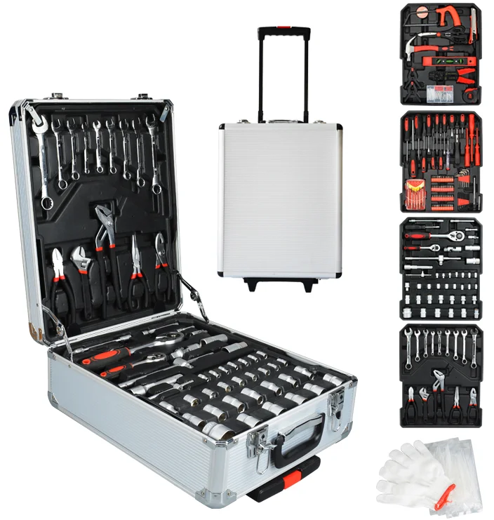 Wholesale Price High Grade Auto Repair 499Pcs Socket Hand Tool Set With Aluminum Case