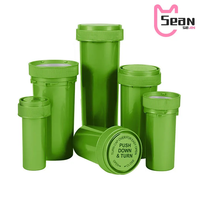 Wholesale 16DR 20DR 30DR Push Down Turn Bottle Translucent Plastic Medical Vial with Reversible Cap
