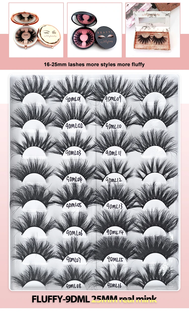 3d False Mink Eyelashes Magnetic Eyeliner Lashes Liguid Eyeliner