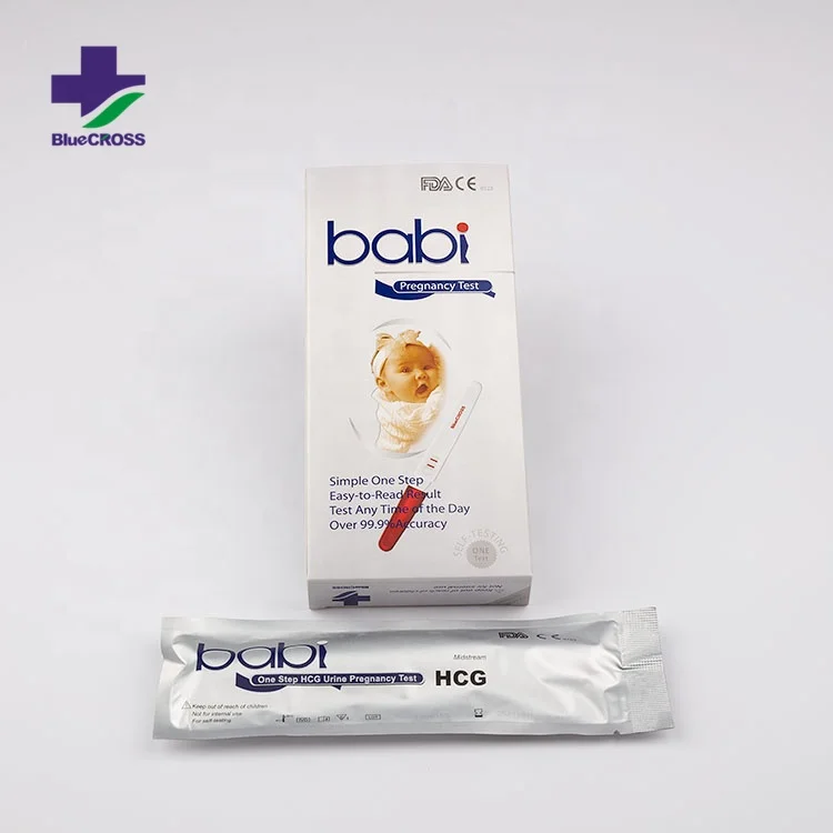 Оборудование для тестирования детей один шаг HCG набор для тестирования на беременность средний поток устройство